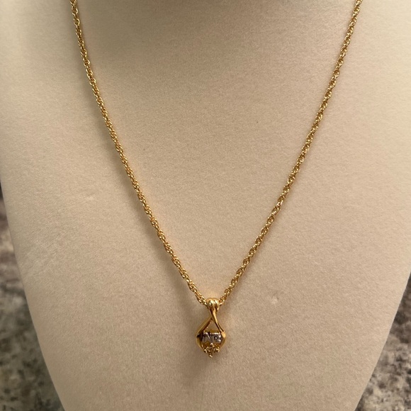 Nina Ricci - Gold and Silver Pendant Necklace - Picture 2 of 5